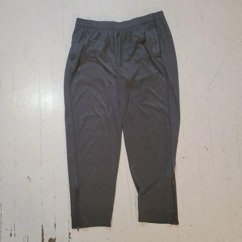 Under Armour Ankle Zipper Grey Joggers - Picture 3 of 12